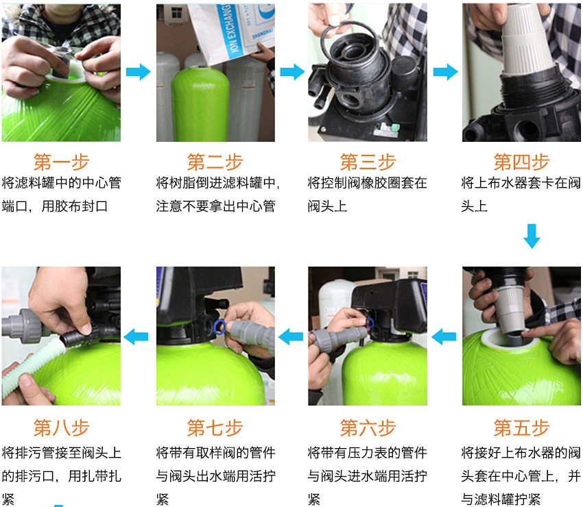 小型软化水系统安装图示