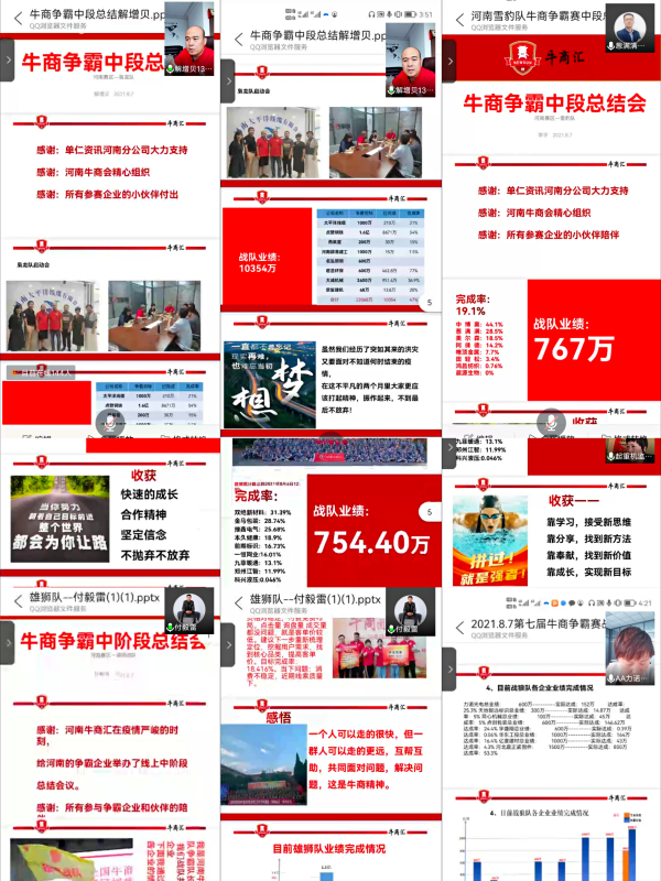 君浩环保参加河南牛商争霸赛线上中段总结会