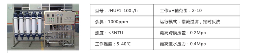 超滤装置参数