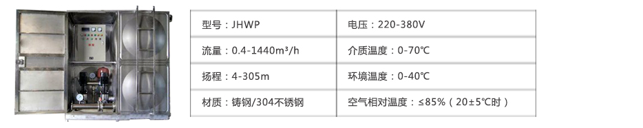 箱式无负压供水江南jiangnan(中国)参数表
